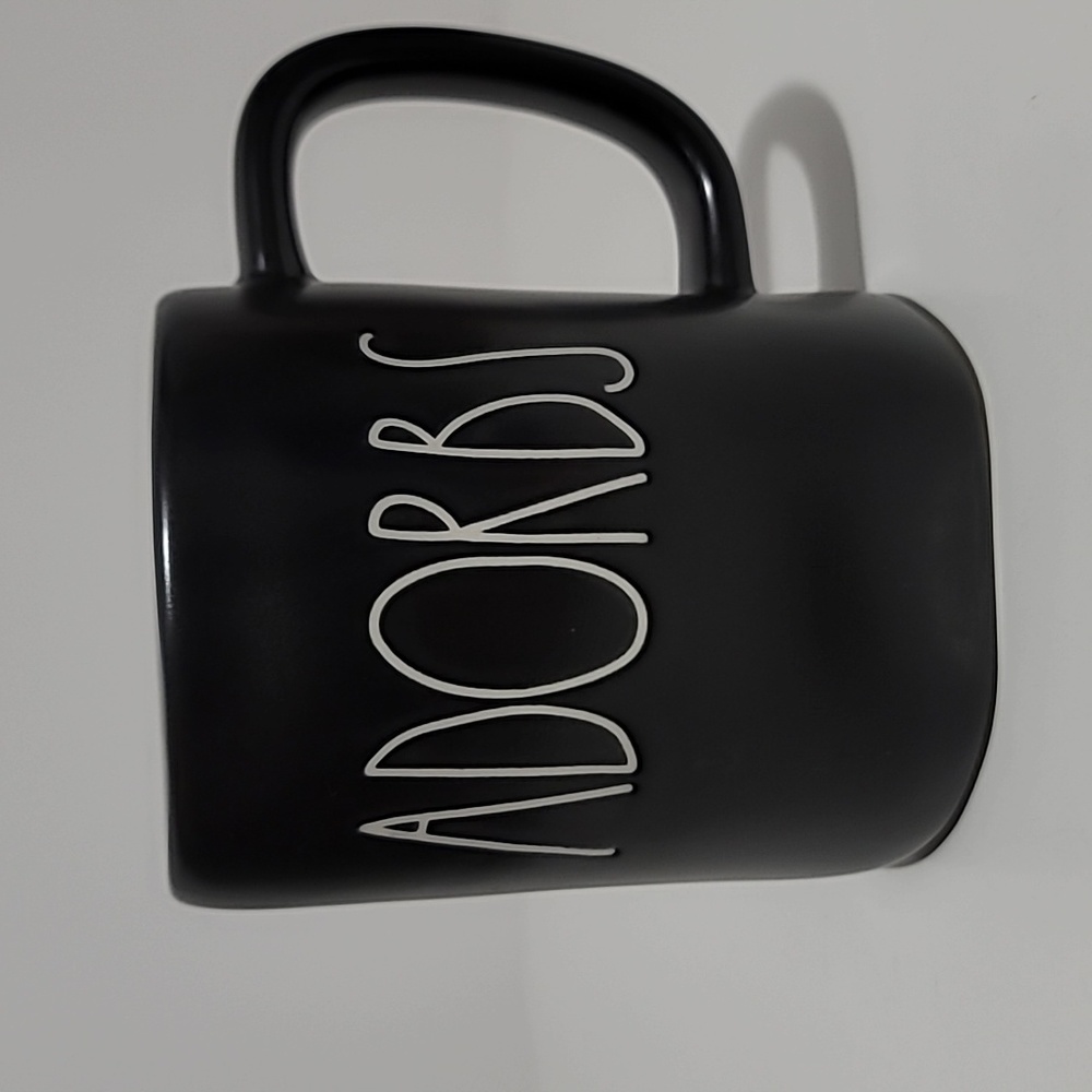 Rae Dunn ADORBS Black Mug